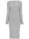 Fabiana Filippi Sequinned Midi Dress In Grey