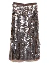 Fabiana Filippi Sequinned Midi Skirt In Black