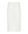 Fabiana Filippi Sequinned Open-knit Midi Skirt In White