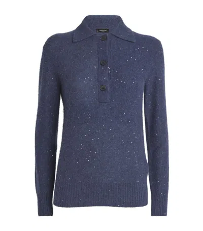 Fabiana Filippi Sequinned Polo Shirt In Grey