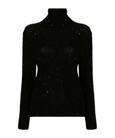 Fabiana Filippi Sequinned Sweater In Black