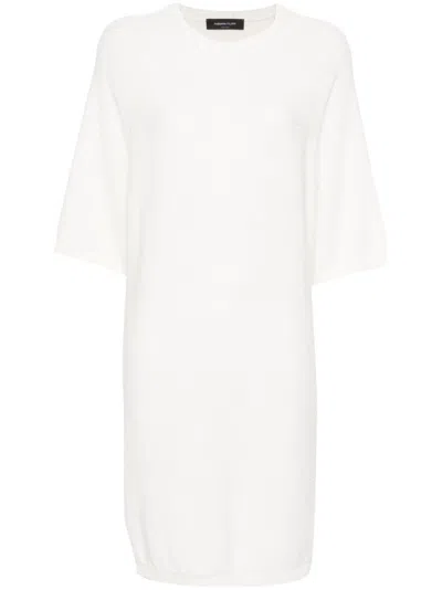 Fabiana Filippi Purl-knit Midi Skirt In White