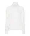 Fabiana Filippi Sequinned-turtleneck Sweater In White