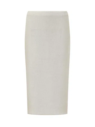 Fabiana Filippi Sequins Skirt In White