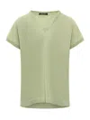 Fabiana Filippi Sequins T-shirt In Yellow