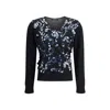 Fabiana Filippi Sequin-embellished V-neck Sweater In Black