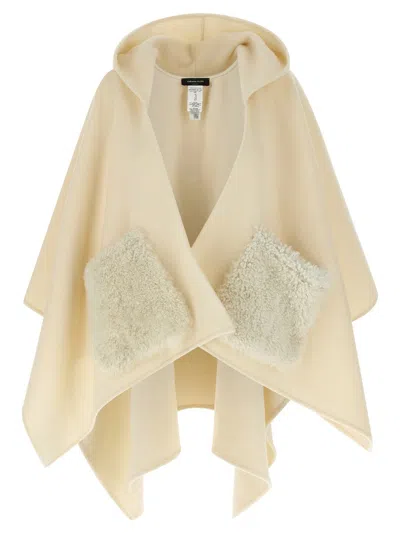 FABIANA FILIPPI FABIANA FILIPPI SHEARLING POCKET CAPE