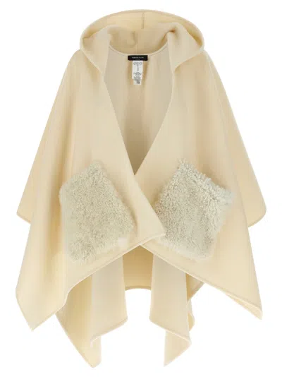 FABIANA FILIPPI FABIANA FILIPPI SHEARLING POCKET CAPE