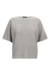 Fabiana Filippi Shiny Cotton Sweater Sweaters And Cardigans Gray