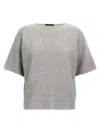 Fabiana Filippi Shiny Cotton Sweater Sweaters And Cardigans Gray In Gray
