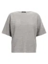 Fabiana Filippi Shiny Cotton Sweater Sweaters And Cardigans Gray In Gray
