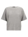 Fabiana Filippi Shiny Cotton Sweater Sweaters And Cardigans Gray In Gray