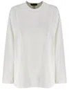 Fabiana Filippi Crew-neck T-shirt In Bianco