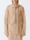 Fabiana Filippi Lace Cropped Shirt In Neutral