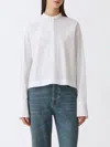 Fabiana Filippi Striped Cotton Poplin Shirt In White