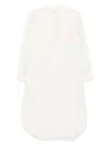 Fabiana Filippi Mandarin Collar Dress In Neutrals