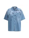 Fabiana Filippi Short Sleeve Denim Shirt