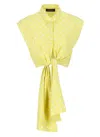 Fabiana Filippi Polka Dot Printed Shirt In Yellow