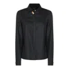 Fabiana Filippi Dark Grey Wool Shirt In Black