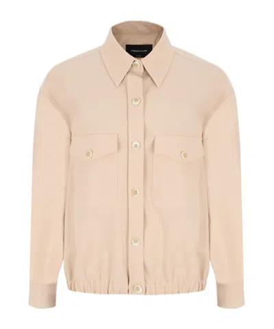 Fabiana Filippi Shirt-style Casual Jacket In Neutral