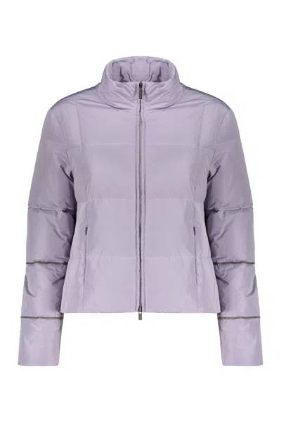 Fabiana Filippi Short Down Jacket In Purple