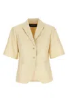 Fabiana Filippi Short Sleeve Blazer With Back Vent