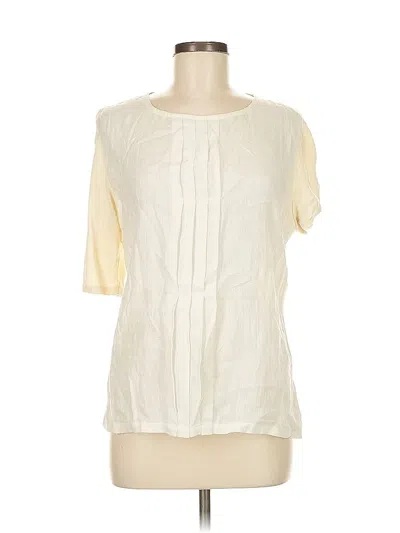 Pre-owned Fabiana Filippi Short Sleeve Blouse In White