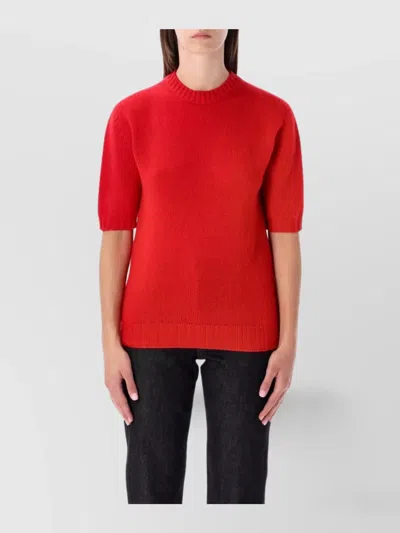 FABIANA FILIPPI SHORT SLEEVE CASHMERE KNIT SWEATER