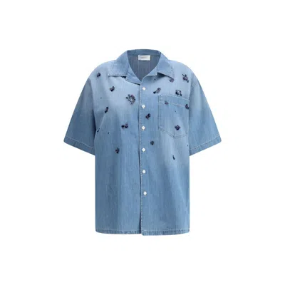FABIANA FILIPPI SHORT SLEEVE DENIM SHIRT