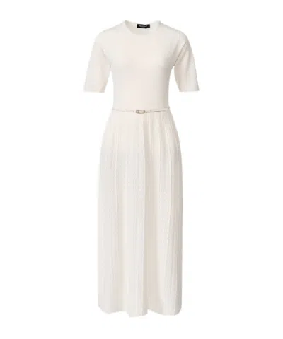 Fabiana Filippi Short Sleeve Dress In White