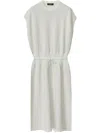 Fabiana Filippi Short-sleeve Midi Dress In 白色