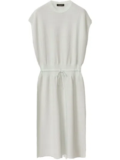 Fabiana Filippi Short-sleeve Midi Dress In 白色