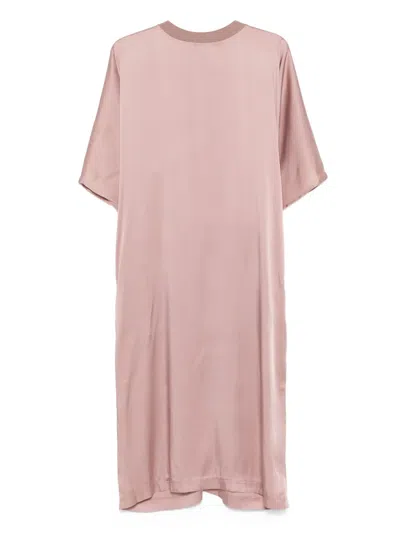Fabiana Filippi Short-sleeve Midi Dress In Pink