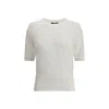 Fabiana Filippi Short Sleeve Sweater, In Gray