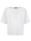 Fabiana Filippi Bead-trim Boat-neck Cotton Sweater In Bianco Ottico