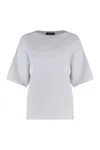 Fabiana Filippi Short Sleeve Sweater In Grey