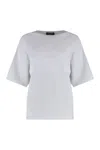 Fabiana Filippi Short Sleeve Sweater In Grey
