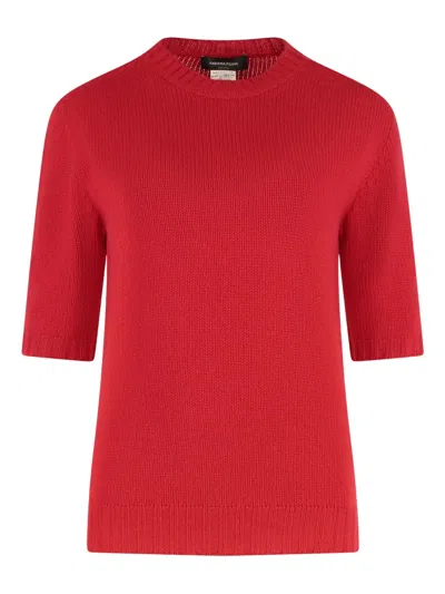 Fabiana Filippi Short-sleeve Sweater In Red