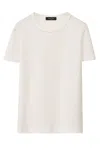 Fabiana Filippi Crew Neck Tee In Neutral