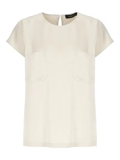 FABIANA FILIPPI SHORT-SLEEVED PATCH-POCKET BLOUSE