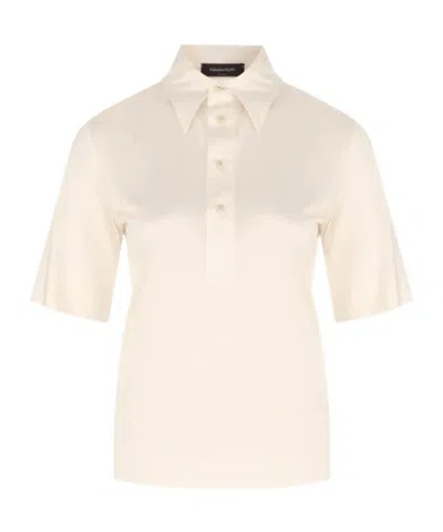 Fabiana Filippi Short-sleeved Polo Shirt In White