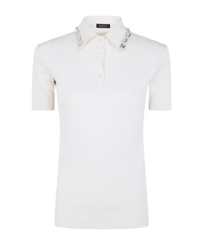 Fabiana Filippi Short-sleeved Polo Shirt In White