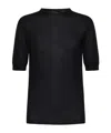 Fabiana Filippi Short-sleeved Sweater In Black