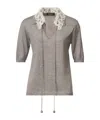 Fabiana Filippi Short-sleeved T-shirt In Gray