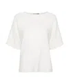Fabiana Filippi Bead-trim Boat-neck Cotton Sweater In White