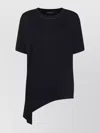 Fabiana Filippi Short Sleeves And Asymmetric Hem In Black