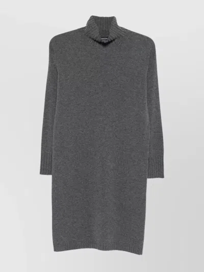 Fabiana Filippi Short Wool Dress Featuring Long Sleeves