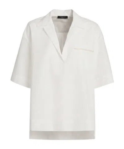 Fabiana Filippi Short-sleeved Polo Shirt In White