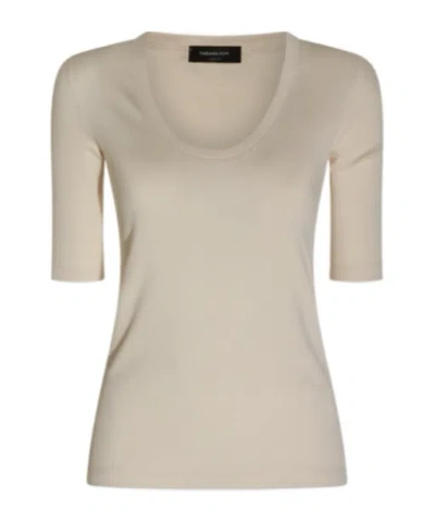 Fabiana Filippi Short-sleeved T-shirt In Neutral