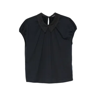 Fabiana Filippi Short-sleeves Blouse In Blue
